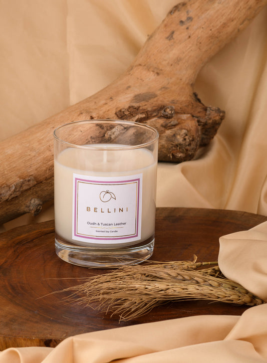 Oudh & Tuscan Leather Candle